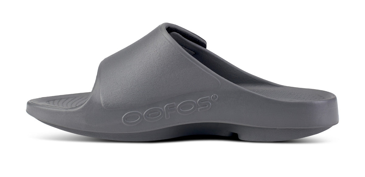 OOFOS Men's OOahh Sport Flex Recovery Slides, Slate – oofos.com.au