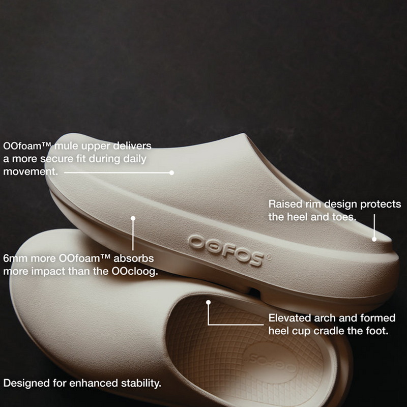 Women's OOcloog PLUS | Chalk – oofos.com.au